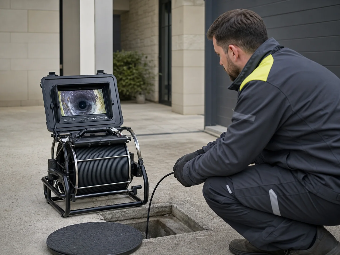 Inspection vidéo d'une canalisation avec une caméra professionnelle